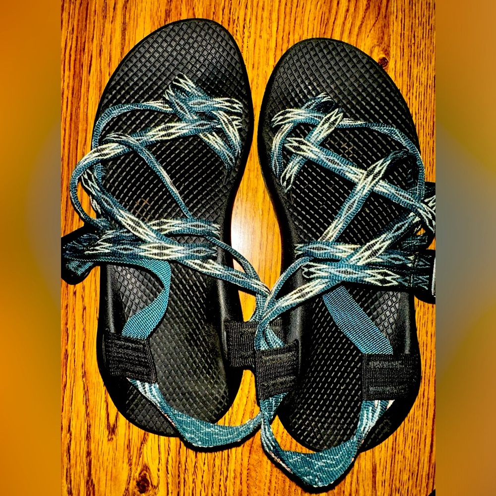 Chaco ZX2 Classic Angular Teal Women’s Sandals Size USA 8.5